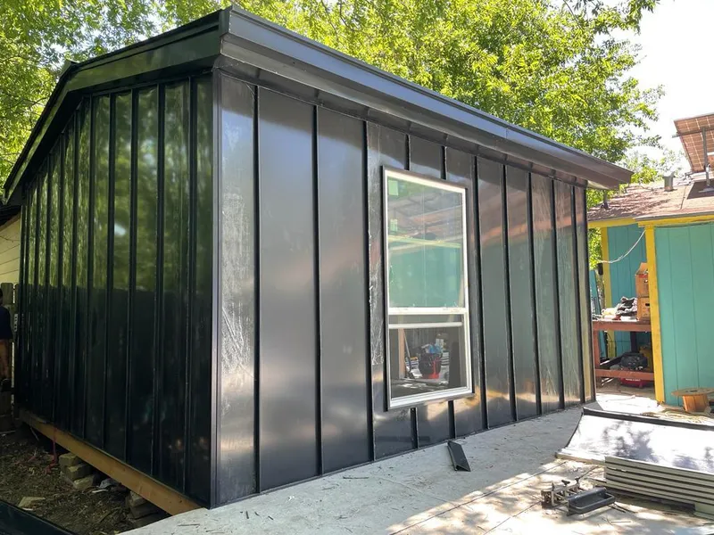 Black standing seam metal wall panels for Roof Inspection in Lehighton